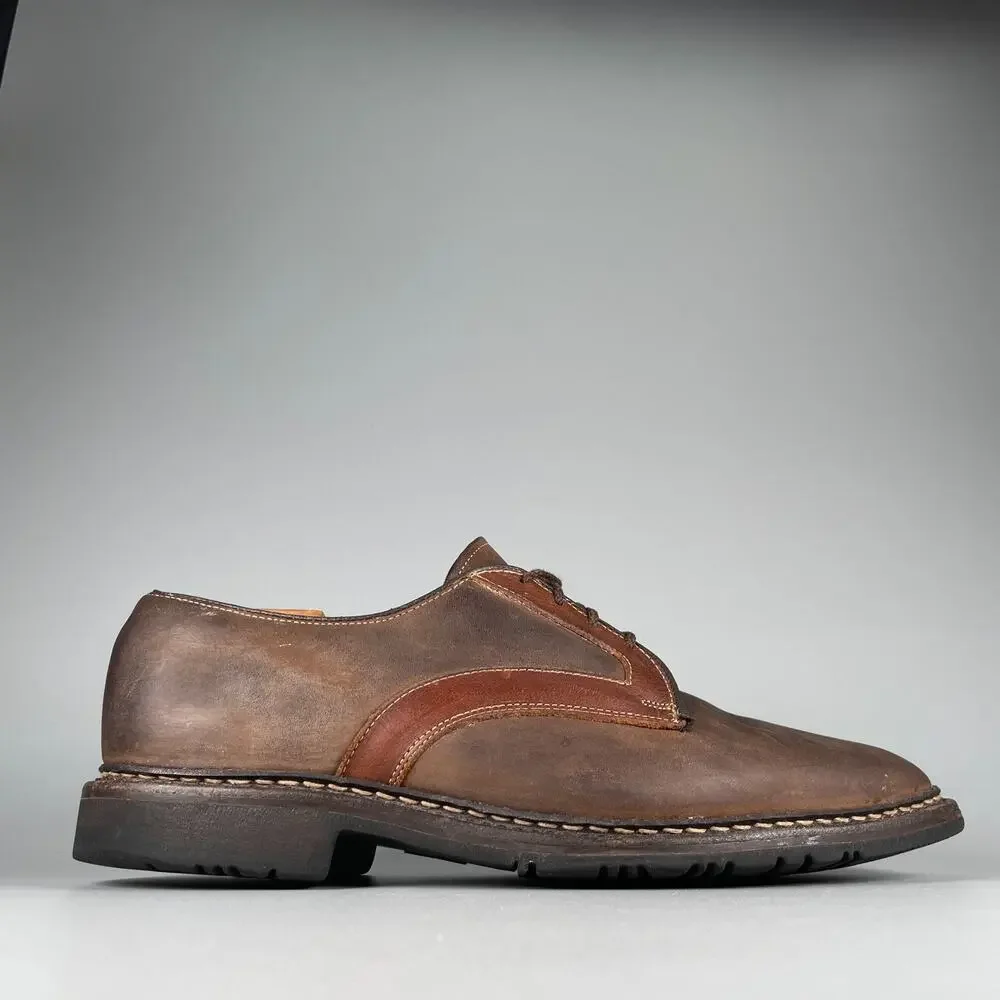 Allen Edmonds Berkshire Mens Size 8.5 3E Tan Brown Leather Oxford Dress Shoe GUC